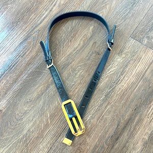 Escada brown patent leather belt. Size 34. Perfect condition.